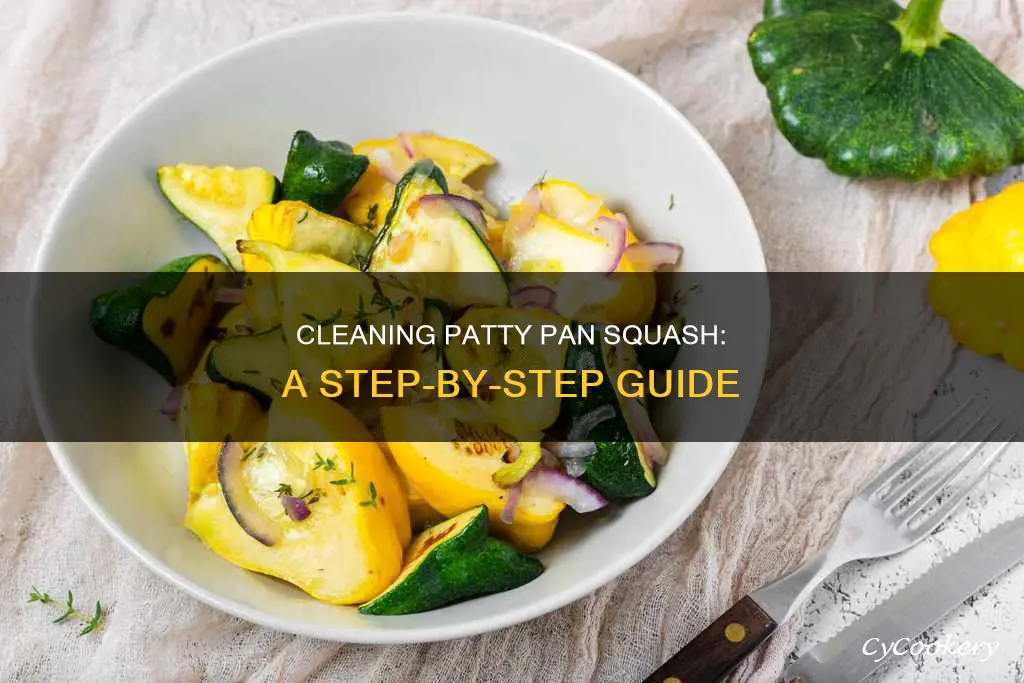 how to clean patty pan squash