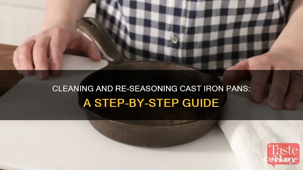 how to clean re season cast iron pans