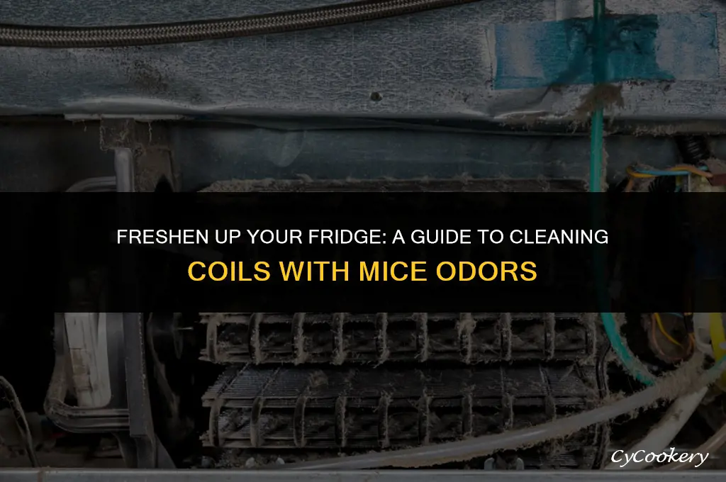 how to clean refrigerator coils that smell from mice