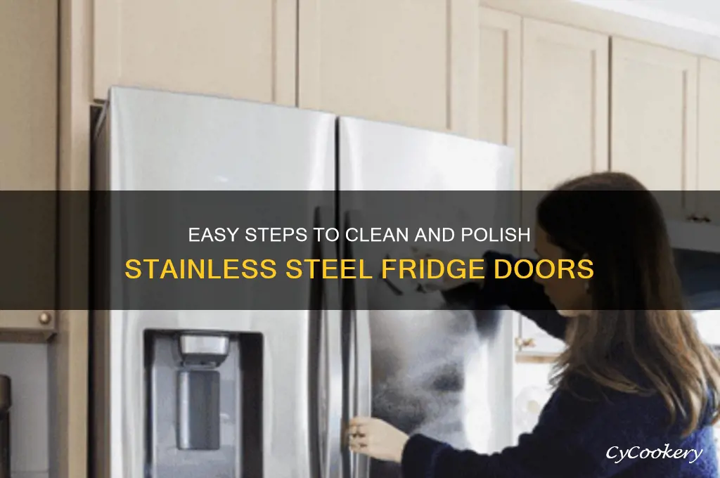 how to clean refrigerator door stainless steel