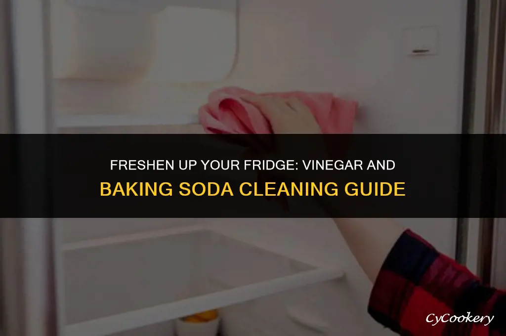 how to clean refrigerator with vinegar and baking soda