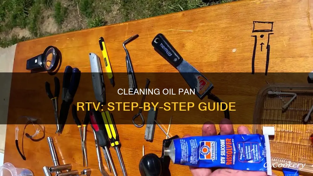 how to clean rtv of oil pan