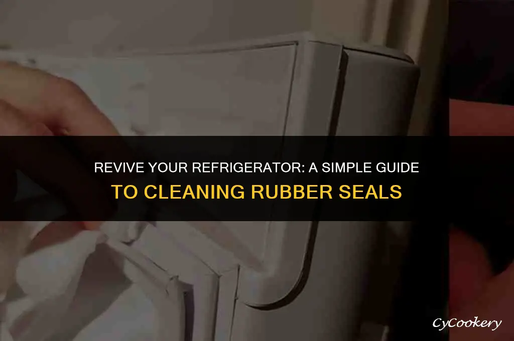 how to clean rubber seal on refrigerator door