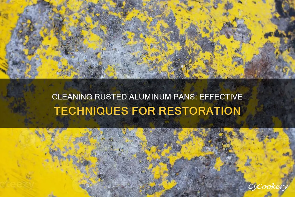 how to clean rust from aluminum pans