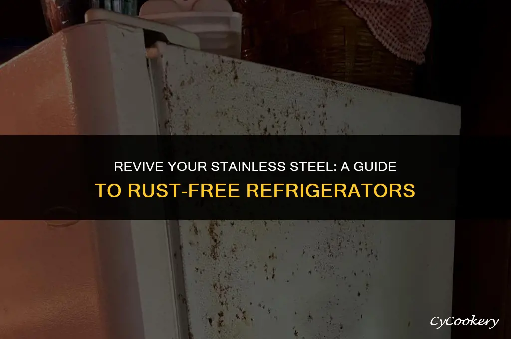 how to clean rust from stainless steel refrigerator