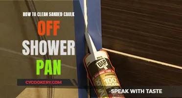 Cleaning Sanded Caulk Off Your Shower Pan