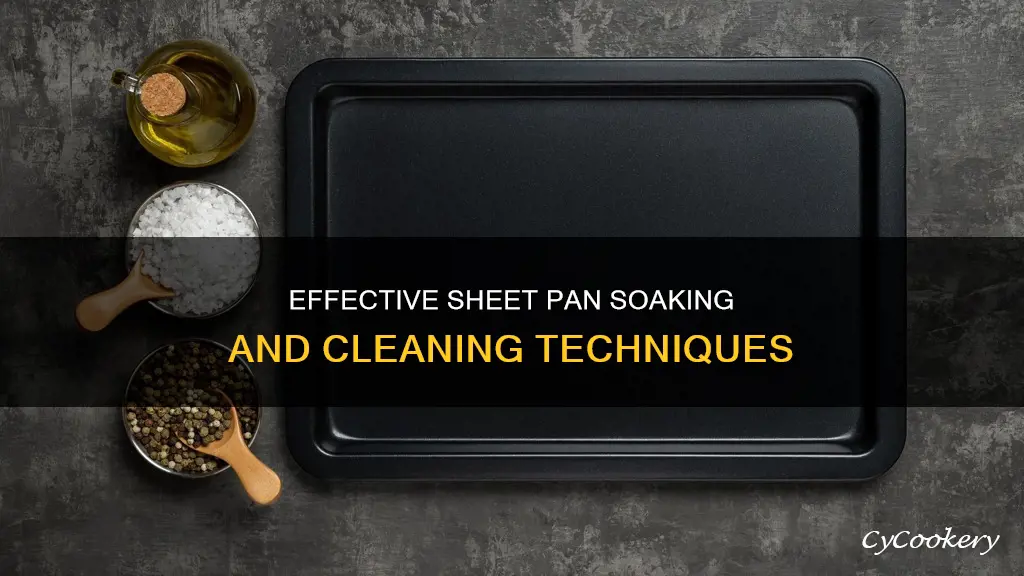 how to clean sheet pan soak