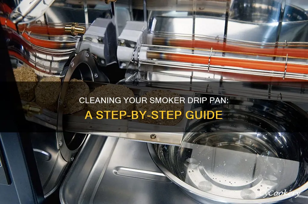 how to clean smoker drip pan