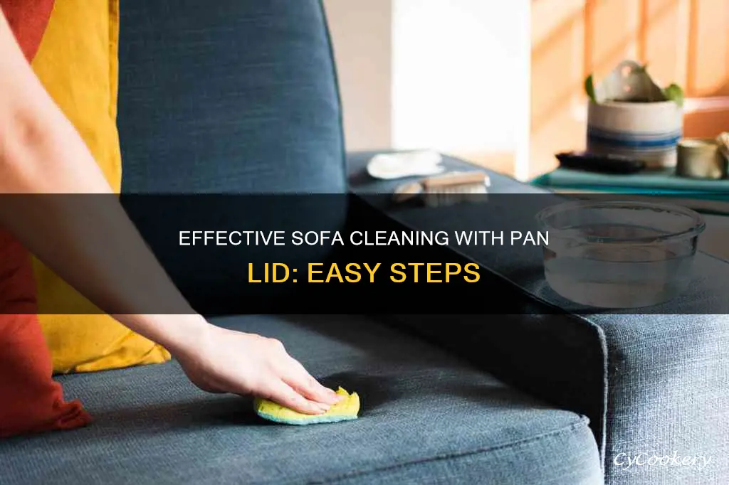 how to clean sofa with pan lid