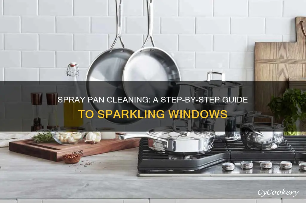 how to clean spray pan from eindow