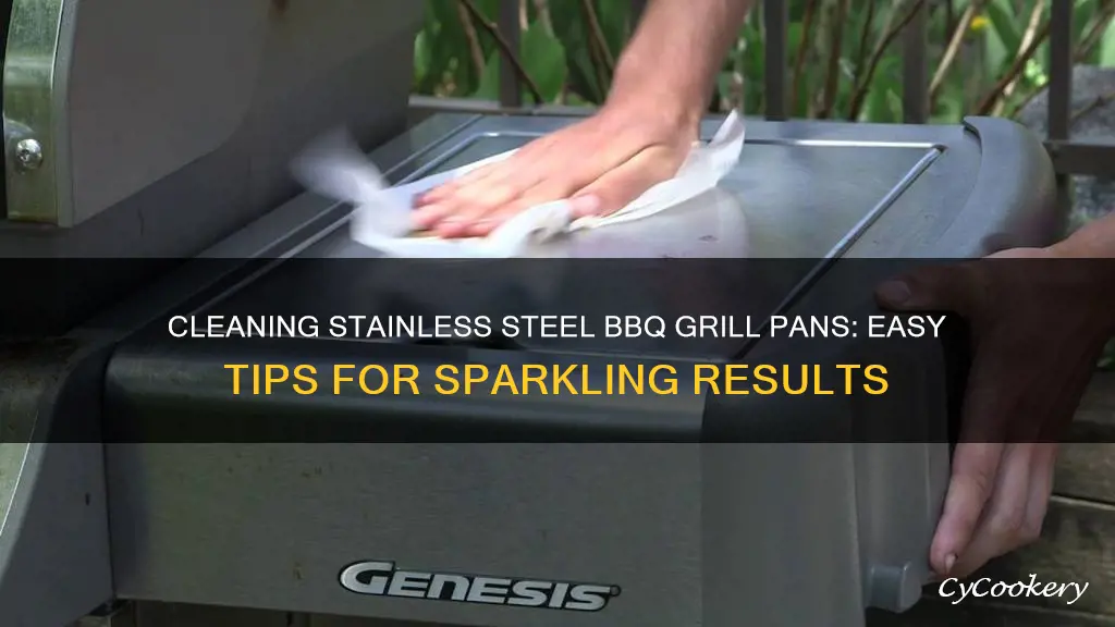 how to clean stainless steel bbq grill pans