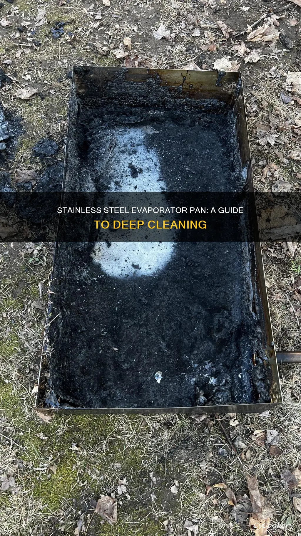 how to clean stainless steel evaporator pan