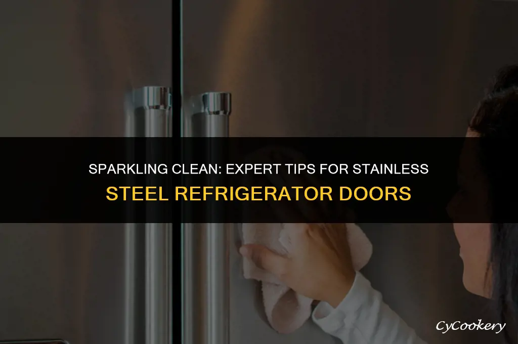 how to clean stainless steel refrigerator door merry maids