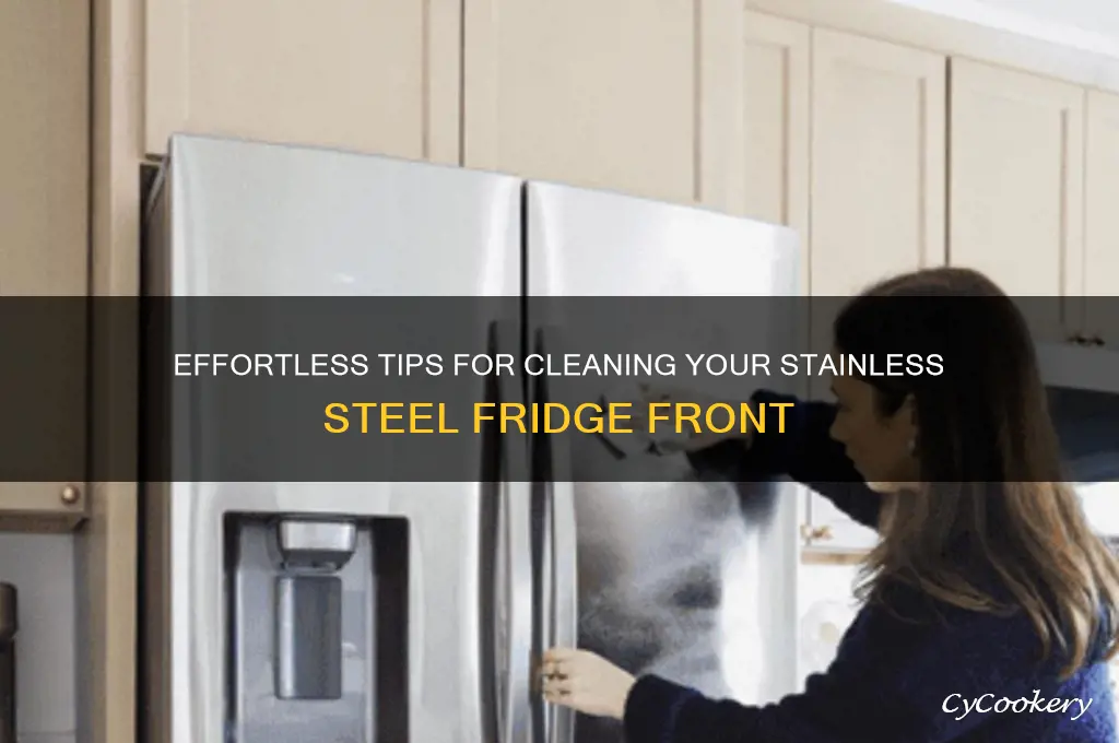 how to clean stainless steel refrigerator front