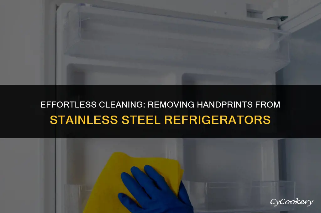 how to clean stainless steel refrigerator of hand handprints
