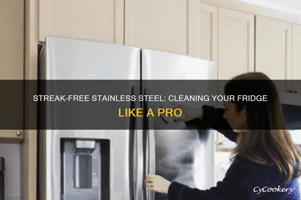 how to clean stainless steel refrigerator without streaks