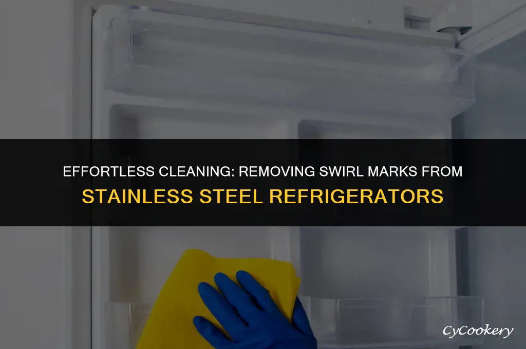 how to clean stainless steel swirl marks refrigerator