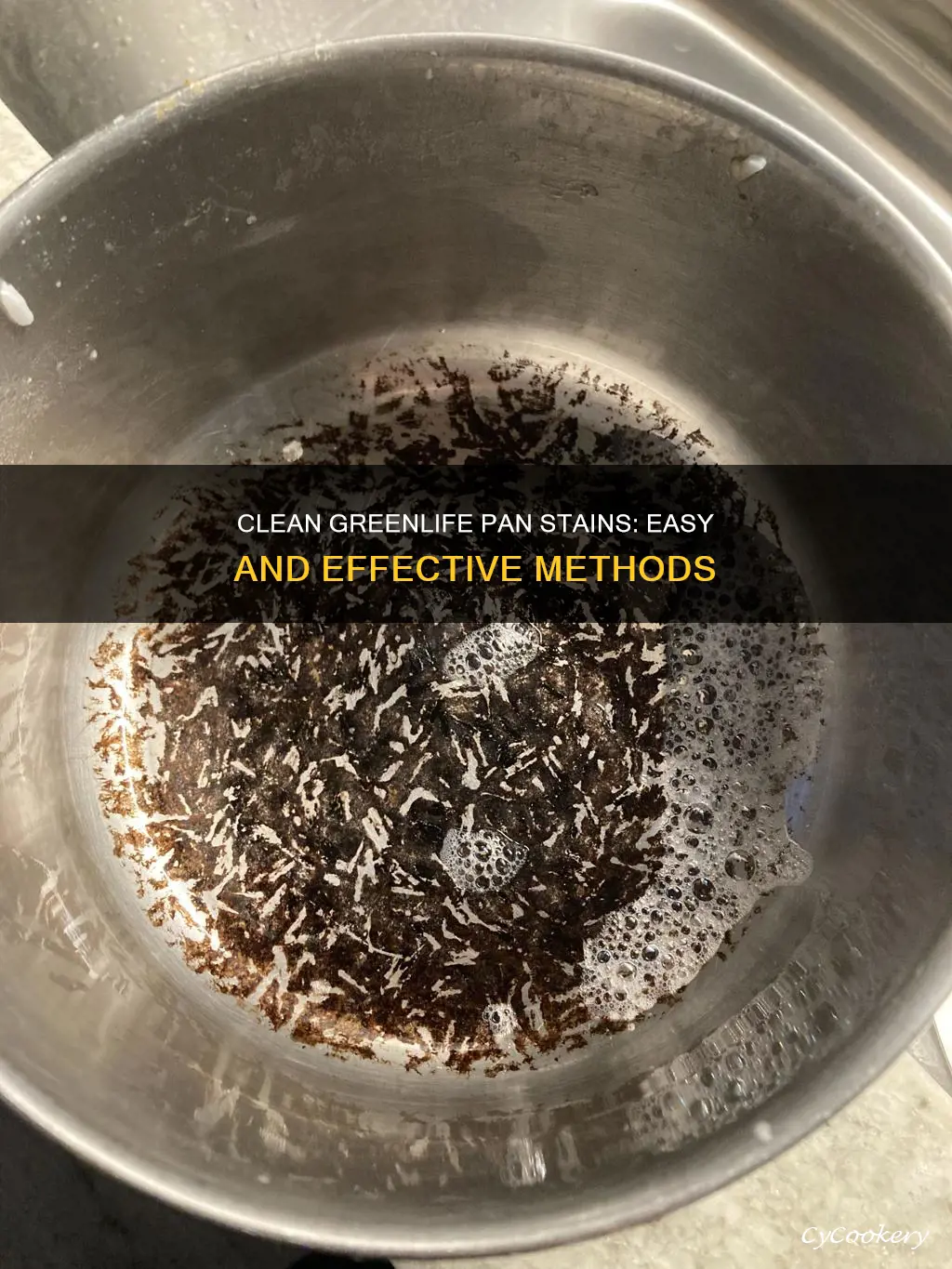 how to clean stains from a green life pan