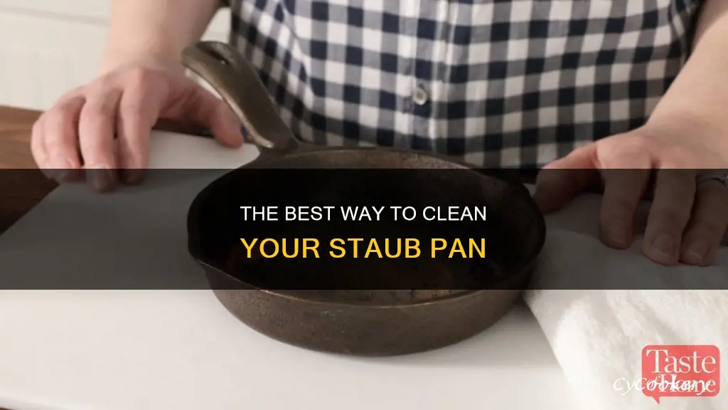 how to clean staub pan