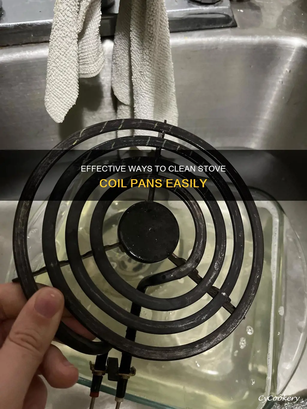 how to clean stove coil pan