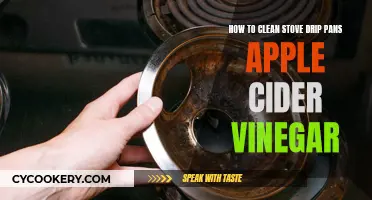 Cleaning Stove Drip Pans with Apple Cider Vinegar