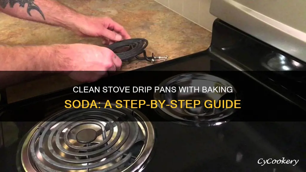 how to clean stove drip pans baking soda