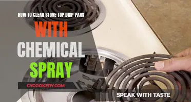 Cleaning Stove Top Drip Pans: Chemical Spray Magic