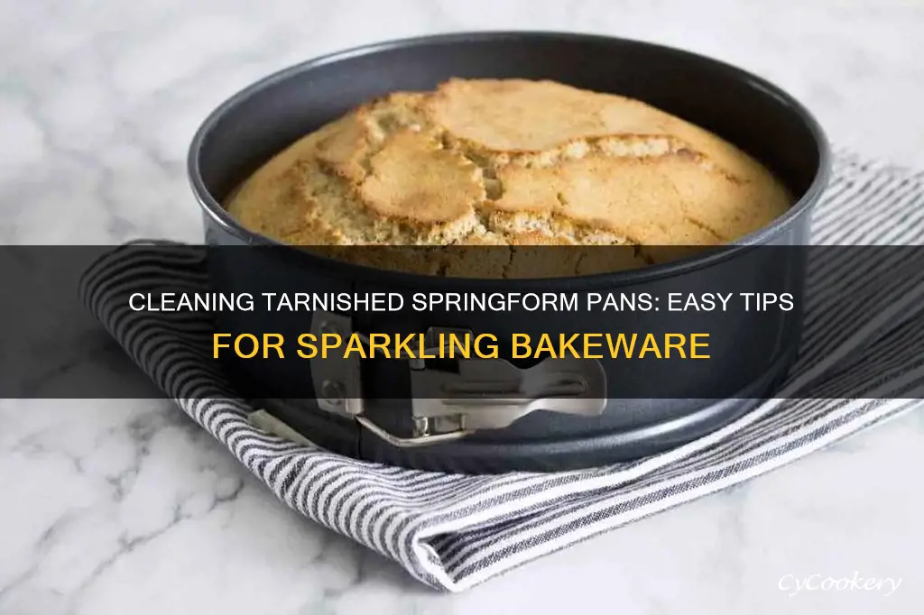 how to clean tarnished springform pans