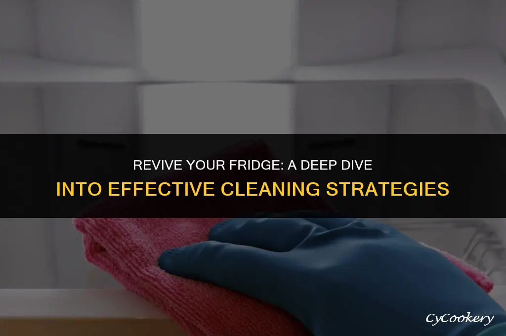 how to clean the crud out of the refrigerator