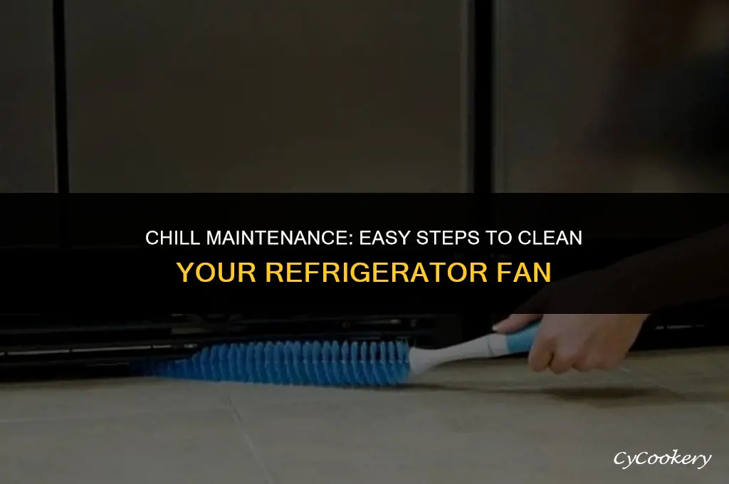 how to clean the fan on a refrigerator
