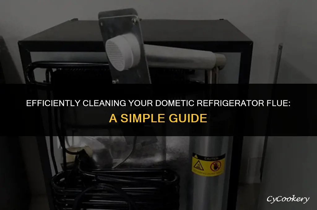 how to clean the flue on a dometic refrigerator