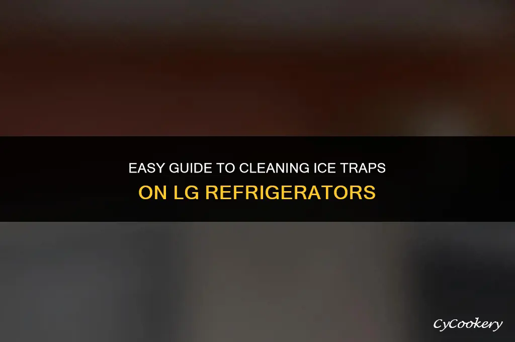 how to clean the ice traps on lg refrigerator