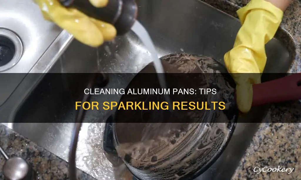 how to clean the ojutside of alumin um pans