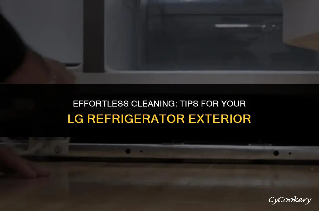 how to clean the outside of an lg refrigerator