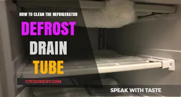 Unclogging Your Fridge: A Guide to Cleaning the Defrost Drain Tube