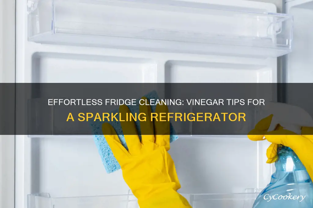 how to clean the refrigerator with vinegar