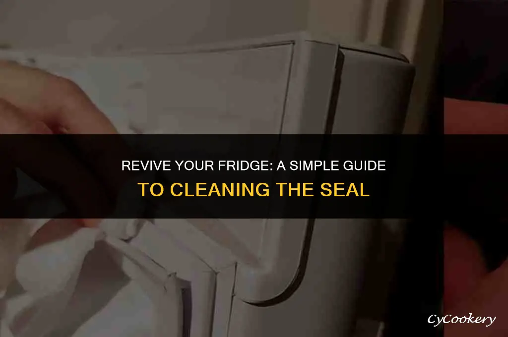 how to clean the seal of your refrigerator