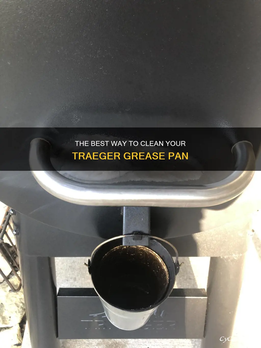 how to clean traeger grease pan