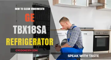 Easy Steps to Clean Underneath Your GE TBX18SA Refrigerator