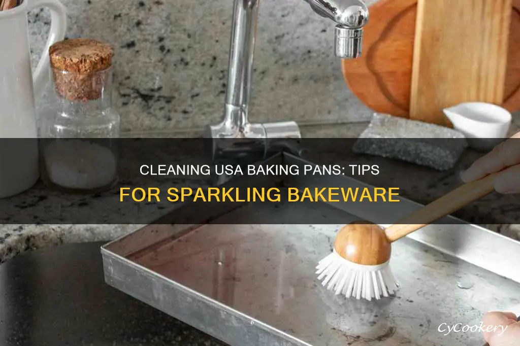 how to clean usa baking pans