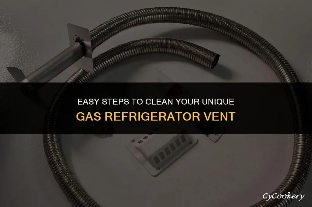 how to clean vent on unique gas refrigerator