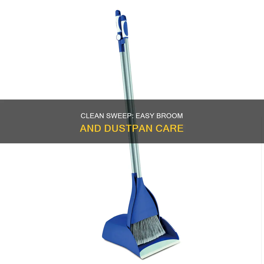 how to clean wash dust pan broom