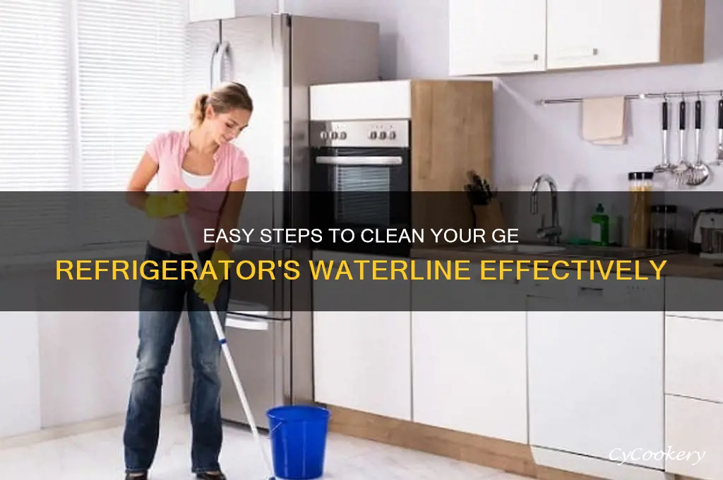 how to clean waterline on ge refrigerator
