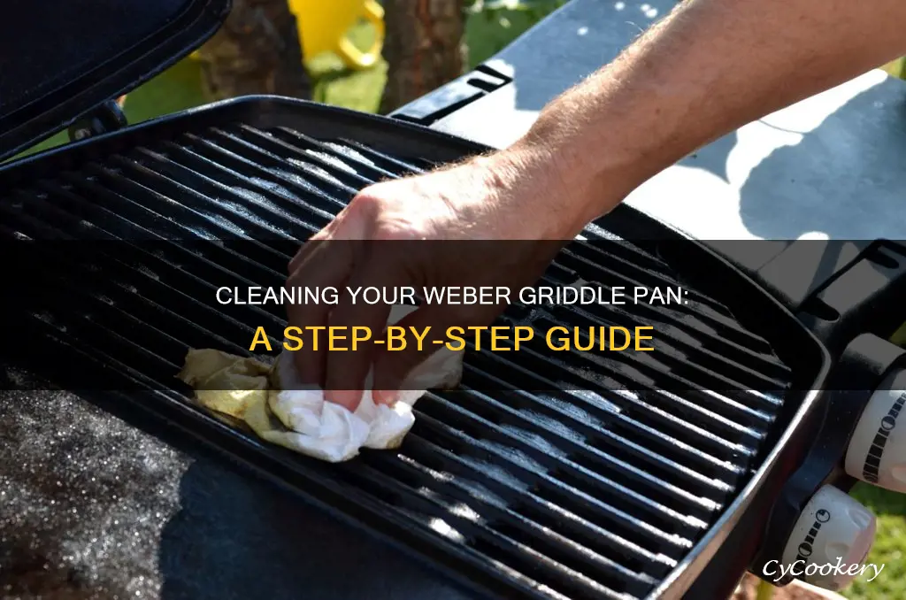 how to clean weber griddle pan