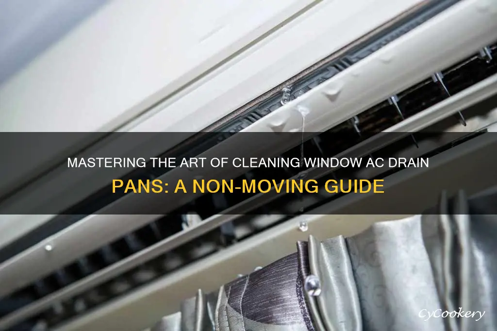 how to clean window air conditioner drain pan without moving