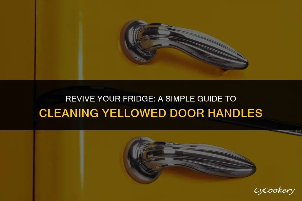 how to clean yellowing refrigerator door handles hunker