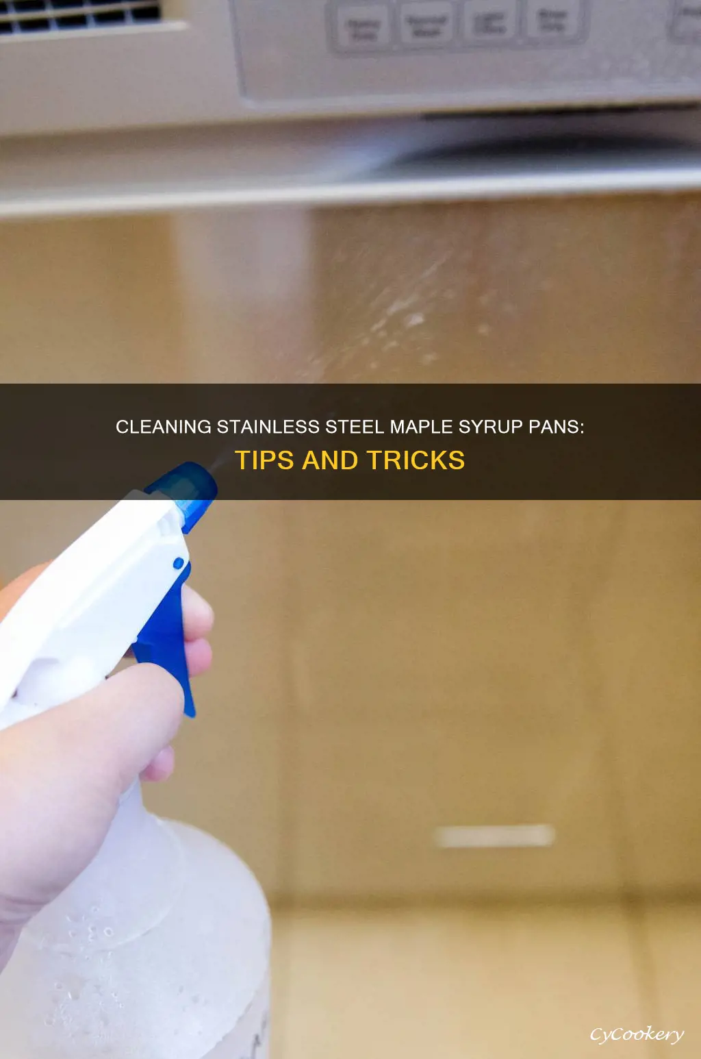 how to cleaning stainless steel maple syrup pans