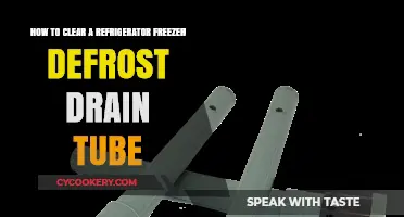 Unclogging Your Refrigerator Freezer's Defrost Drain Tube: A Simple Guide