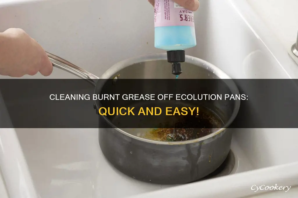 how to clear burnt grease on ecolution pans