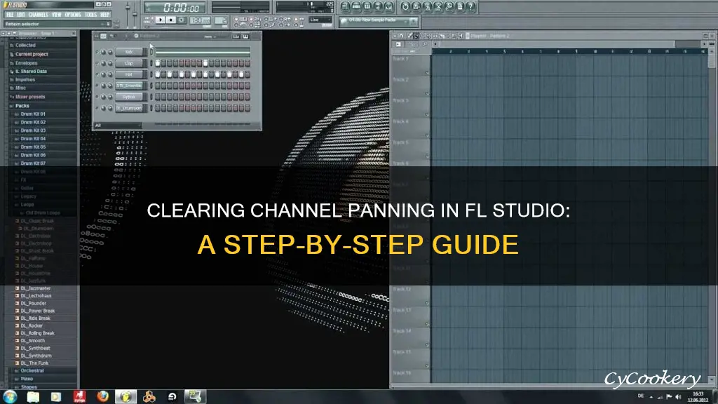 how to clear channel panning fl studio